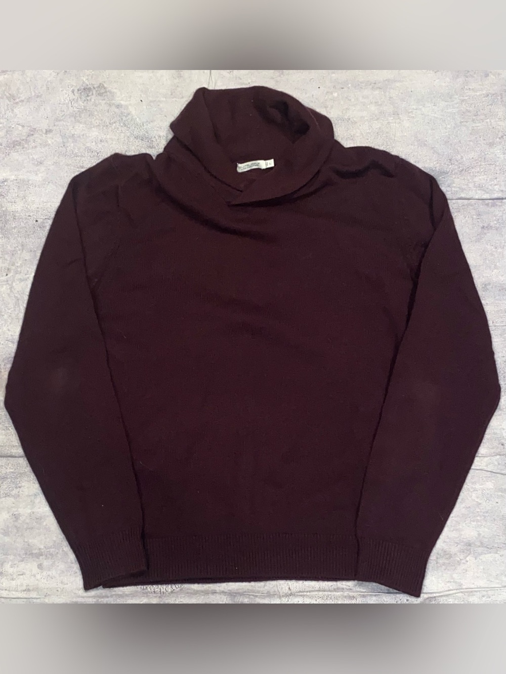 Suitsupply Cashmere Wool Shawl Roll Turtle Neck Sweater Nautical Classic L Prepp